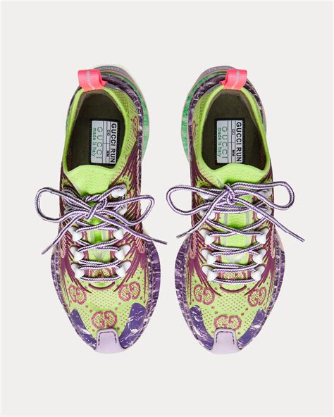 gucci purple running shoes